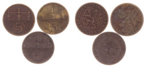 Sestava oběžných mincí 1918-1939