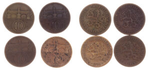 Sestava oběžných mincí 1918-1939
