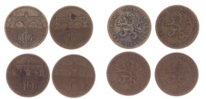 Sestava oběžných mincí 1918-1939